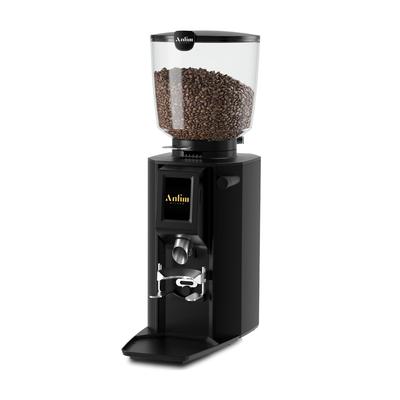 ANFIM LUNA Commercial Coffee Grinder w/ 4.4 lb Hopper Capacity, 110V, Black