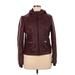 American Rag Cie Faux Leather Jacket: Burgundy Jackets & Outerwear - Women's Size X-Large