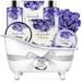 Bath and Body Gift DNF2 Set - Lavender Gifts for Body & Earth Bath & Shower Sets 8 Pcs Lavender Honey Gift Sets with Bubble Bath Lotion Set Soap Spa Kit for Easter Gifts for Women