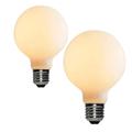 2pcs Globe LED Edison Bulb G80 7W G95 9W G125 10W E26/E27 Base Opalescent Glass Facing Very Suitable for Dresser Vanity Mirror Floor Lamp AC85-265V