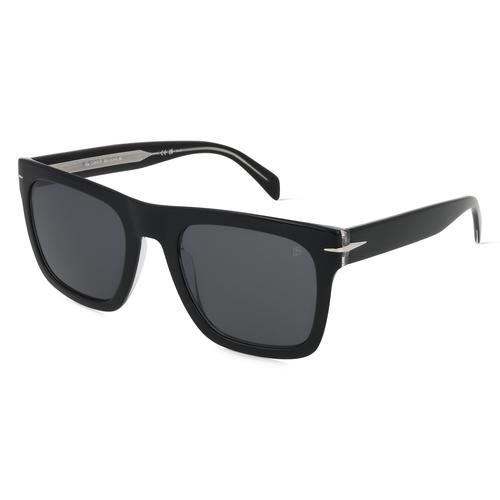 David Beckham DB 7000/S FLAT Herren-Sonnenbrille Vollrand Eckig Acetat-Gestell, schwarz