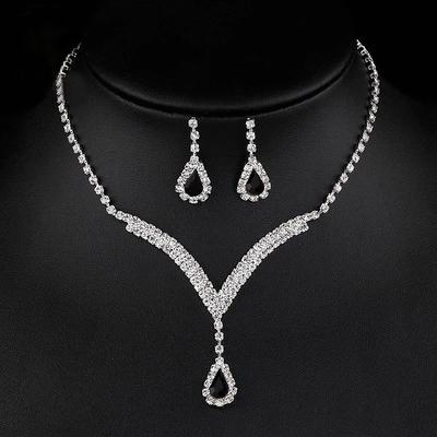 Bridal Jewelry Sets For Women's Wedding Party Evening Alloy Fancy