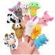 10pcs Cute Cartoon Animal Finger Puppets - Perfect Plush Toys For Kids Of All Ages! Christmas Halloween Thanksgiving Gifts Easter Gift