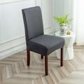 2 Pcs Milk Silk Solid Color Chair Cover Household Half Chair Cover Solid Color Stool Cover