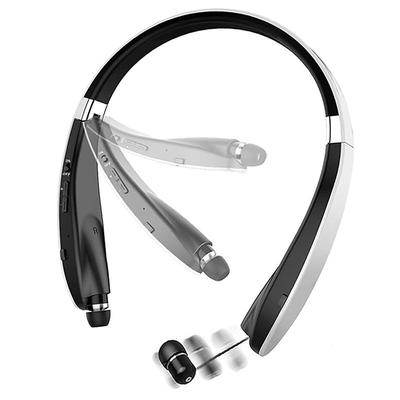 Foldable Bluetooth Headset Lightweight Retractable Bluetooth Headphones for SportsExercise Noise Cancelling Stereo Neckband Wireless Headset