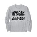 Modellbau Hobby Lustiger Modellbau Spruch Langarmshirt