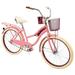 Huffy 24 Nel Lusso Huffy Girls Cruiser Bike - Pink Blush Fast Shipping