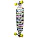 Graphic Series Complete Drop Through Skateboards Longboard W/Black W/ 80A Grip Tape Aluminum Truck ABEC7 Bearing 70Mm Skateboard Wheels