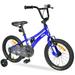 imerelez Toddler and Kids Bike For Girls and Boys 16-Inch Wheels Training Wheels Included Basket or Number Plate Ages 2-9 Year Old