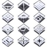 Meetai 24 Piece Mini YPF5 Puzzle Box Balance IQ Maze Game Puzzle Balance Game Box Casual Intelligence Ball Maze Game Challenge Cube Puzzle Brain Teaser Puzzle Cube for Teen and Adult