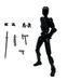 Barsme Titan 13 Action Figure Set of 9 T13 Action Figure 20D Printed Action Figures Movable Multi-jointed Figure Toys Stick Bot Articulated Robot Dummy Action Figures Toys Gifts for Him Boys Friend