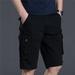 Dolkfu Men Shorts in Clearance Relaxed Fit Zipper Cargo Shorts Mens Bike Shorts Plus Size S