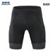 Cycling Shorts Men Blank Black&Grey&Red Gel Pad Summer Bike Shorts Road Racing Compression Reflective Bicycle Knicker SS-BLACK 4XL(EUR 3XL)