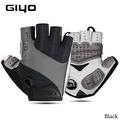 Breathable Lycra Fabric Unisex Cycling Gloves Road Bike Riding MTB DH Racing Outdoor Mittens Bicycle Half Finger Glove S-10 Black Gloves M