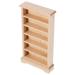 Doll House Mini Furniture Wooden Crafts Miniature Ornaments Plain Bookcase Storage Cabinet Model Kids Bookshelf Child