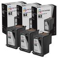 LD Products Remanufactured Ink Cartridge Replacement for HP 92 C9362WN (Black 3-Pack) for Desk Jet: 5420 5440 5443 Photo Smart: 7850 C3110 C3125 C3183 C3190 Office Jet: 6304 6308 6313 PSC: 1507 1510