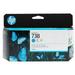 HP 738 130-ml Cyan DesignJet Ink Cartridge