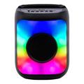 Chiccall Party Subwoofer Bluetooth Speaker Portable Outdoor Speaker Bluetooth Wireless Sound with Mixed Colour Lights Speakers Bluetooth Wireless on Clearance Black