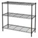 Homehours Metal Standing Shelf Units 36 W x 14 D x 32 H Storage Shelves Adjustable Steel Wire Shelving Rack (3-Tiers Black)