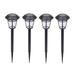 SHENGXINY 4Pcs Outdoor Solar Ground Lamp Clearance Solar Street Light - Solar Street Light Against A Variety Of Extremis Weather Automatic On/off Garden Lights Solar Powered For 6-8 Hours Black
