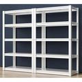 ONKER Garage Shelving Heavy Duty Garage Storage Shelves 2010LBS White Storage Shelves Heavy Duty Shelving 5-Tier Metal Shelving Unit Adjustable Pantry Shelves Garage Shelving 63 X32 X16.5 2 Pack