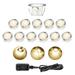 Recessed LED Deck Light YPF5 Kits Choose Size Î¦1.78 12Pack Step In Ground Outdoor LED Landscape Lighting IP67 Waterproof 12V Low Voltage for Garden Yard Steps Stair Patio Floor Deck Railings