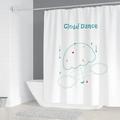 Simple Geometric Nordic Bathroom Curtain Chandelier Printing Shower Curtain Polyester Waterproof Home Decoration with 12