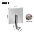 304 Stainless Steel Hook Self-adhesive Multi-purpose Universal Hook Bathroom Towel Rack Key Rack Kitchen Accessories Organizer Style B