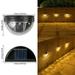 Solar Lights Outdoor 120 LED with Lights Reflector and 3 Lighting Modes Solar Motion Sensor Security Lights IP65 Waterproof Solar Powered Wall Lights for Garden Patio Yard Deck Pendant Lights(2-Pack)