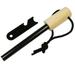 Flint and Steel Fire Starter Kit Survivor Bushcraft Fire Steel with Handcrafted Ferro Rods with hardwood handle Black