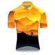 21Grams Herren Kurzarm Fahrradtrikot Sommer Elastan Lycra Polyester Blau gelb Schwarz / gelb Schwarz / Orange Neuheit Lustig Fahhrad Trikot / Radtrikot Oberteile Bergradfahren Straßenradfahren