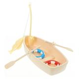 Aquarium Decoration Floating Toy Boat Rowing The Office Bedroom Home Plastic Model Kit Doll House Child