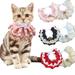 Princess Cat Bandana with Bell Bib - Cute Lace Cat Costume Accessory