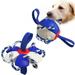 CUSSE Flyball Shape Large Breed Dog Toy Big Dog S Indestructible Dog Toy Big Dog S Chew Dog Toy Durable Dog Toy Squeaky Dog Toy Big Dog S Big Dog Toy Blue