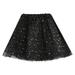 rinsvye Women s Tutu Skirt Adult Dance Fluffy Dkirt Triple Star Sequined Mesh Skirt Jean Skirt for Women Pleated Skirts for Women Womens Bathing Suits with Skirts Tennis Skirt Spray Skirt Dance Skirts