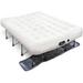 simple Ivation EZ-Bed (Queen) Air Mattress with Frame & Rolling Case Self Inflatable Blow Up Bed Auto Shut-Off Comfortable Surface AirBed Best for Guest Travel Vacation Camping