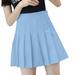 Clearance Dresses for Women 2024!Women s Fashion High Waist Pleated Mini Skirt Slim Waist Casual Tennis Skirt Skirt