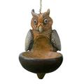 Ongmies Bird Feeders Clearance Garden Owl Resin Feeder Decorations Garden Bird Bird Feeder Decorative Pastorals Owl Bird Feeders Room Decor Multicolor