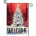 BEZKS Christmas Tree Garden YPF5 Flag Best Choice Xmas for Christmas Pink Farmhouse Outside 12x18 Double Sided Small Winter Holiday Funny Welcome Peeps Outdoor Seasonal Mini Burlap Garden Flags