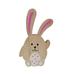 Easter Bunny Wooden Craft Ornament Desktop Decoration Wooden Rabbit Shapes Ornaments Craft Gifts Easter Table Decor Initial Ornament Second Christmas Together Ornament Dinosaur Christmas Ornament Set