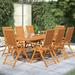 durable Furniture Sets 13 Piece Patio Dining Set with Cushions Black Outdoor Chairs Outdoor Tables for Conversation Dining