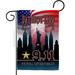 Breeze Decor We Will YPF5 Never Forget Garden Flag Patriot Day World Planet Peace Environment Awareness United State American House Decoration Banner Small Yard Gift Double-Sided Made in USA