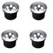 GOCuces Wire Well Lights YPF5 Landscape LED In Ground Indoor 5W Line Voltage 110V 120V 277V Waterproof Garden Lamp High Brightness White for Modern Patio Pathway Landscaping Lighting Pack of 4