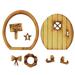 Meuva Wooden Door Narnia Door. Three-dimensional Assembly Kit Door Craft Wooden Cool Christmas Ornament Strength Ornament Christmas Decorations Bulbs