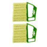 Meuva Blinds Cleaning Brush Detachable Cleaning Brush Blinds Brush Cleaning Vents Sweeping Brush Scrub Pad Holder with Handle Violin Polish