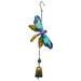 Fimeskey Dragonflies Wind Chime Garden Metal Wind Bell Tube Hanging Ornament For Indoor Decoration Outdoor Suitable Wind Chimes Home & Garden