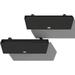 Brooklyn Rectangular Window Box Wall/Railing Planter (36 inch - 2 Pack Black)