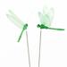 10 Pieces 3D Dragonfly Garden Decor Dragon Fly Garden Stakes Dragonflies Garden Ornaments Patio Decoration Dragonfly Stakes with Sticks 4 Colors