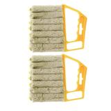 Meuva Blinds Cleaning Brush Detachable Cleaning Brush Blinds Brush Cleaning Vents Sweeping Brush Scrub Pad Holder with Handle Violin Polish