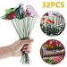 Lindbes 32Pcs Colourful Garden Butterfly Stakes Patio Colorful Stakes on Sticks for Garden Yard Patio Plant Lawn Party Decorations